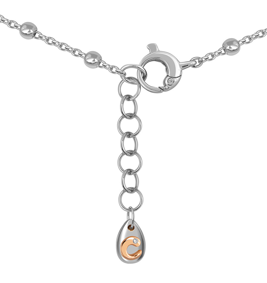 Колье из белого золота с бриллиантами 