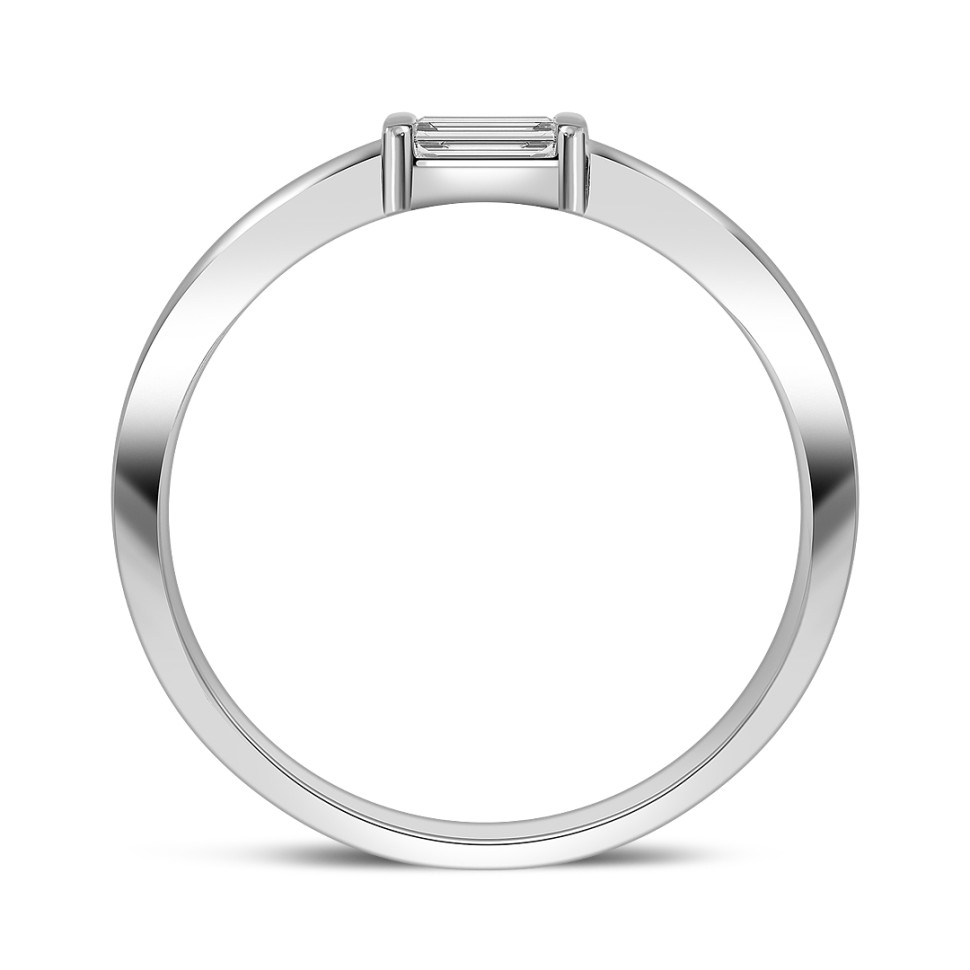 Кольцо из белого золота с бриллиантом (060421)