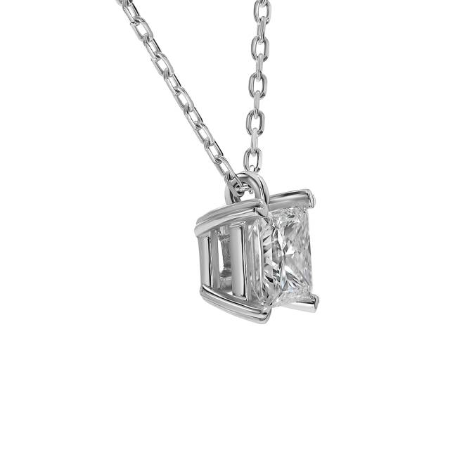 Колье из белого золота с бриллиантом (063259)