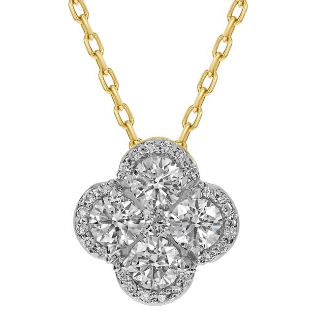 Колье из жёлтого золота с бриллиантами (062942)