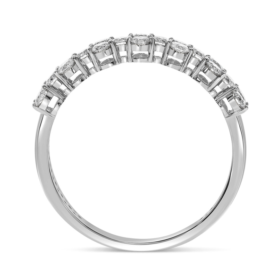 Кольцо из белого золота с бриллиантами (060148)