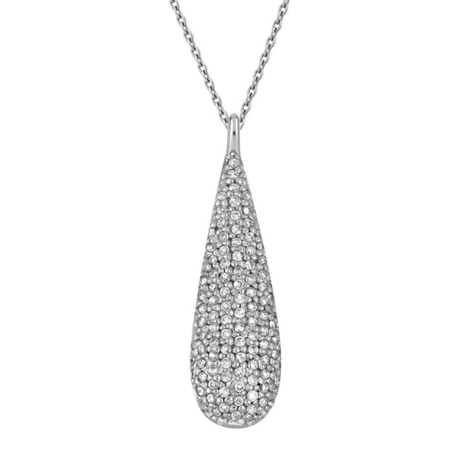 Колье из белого золота с бриллиантами (046645)