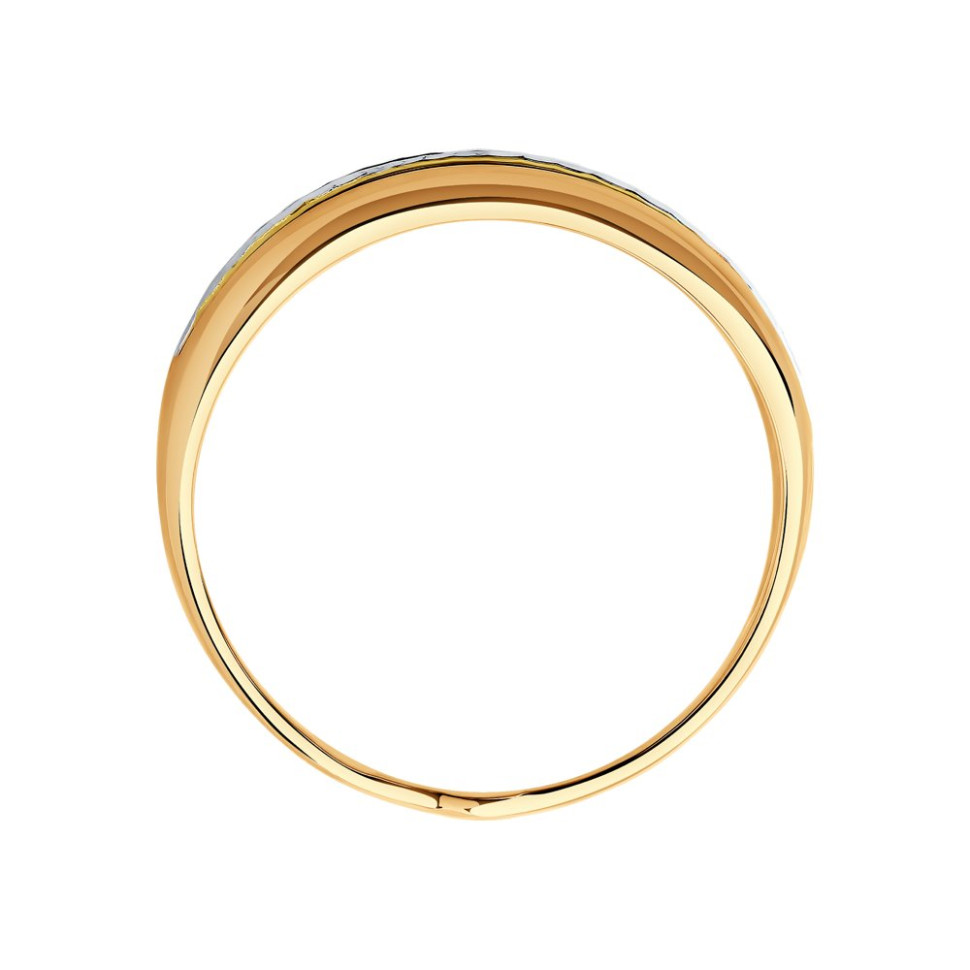 Кольцо из комбинированного золота (045687)