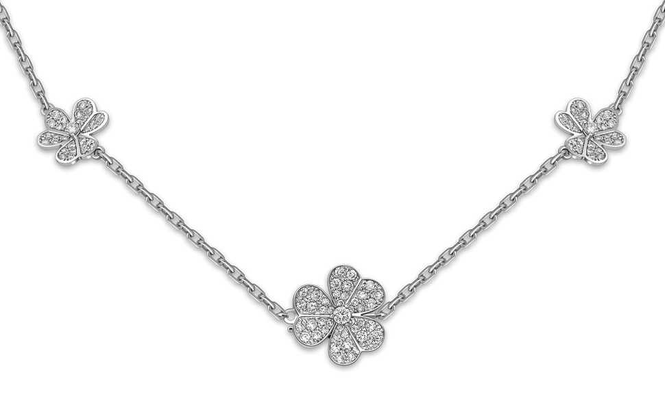 Колье из белого золота с бриллиантами (050860)