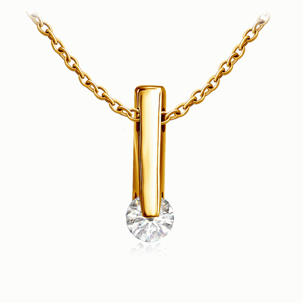 Колье из жёлтого золота 