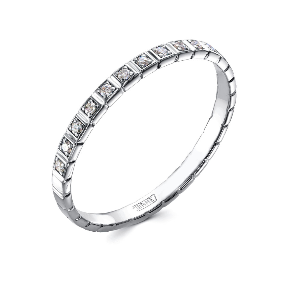 Кольцо из платины с бриллиантами (058013)