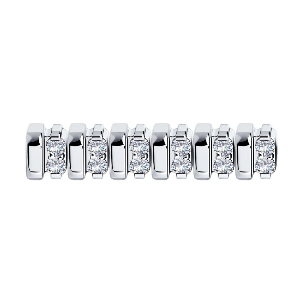 Браслет из белого золота с бриллиантами (052777)