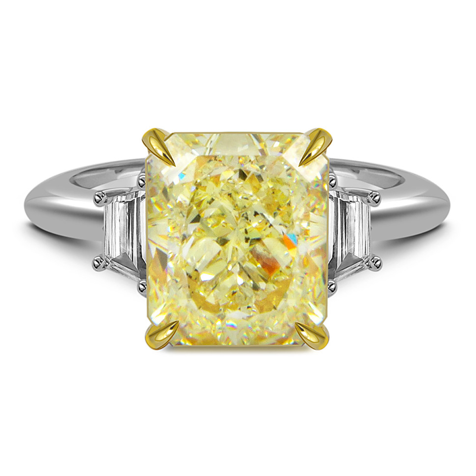 Помолвочное кольцо из белого золота с бриллиантами (059680)