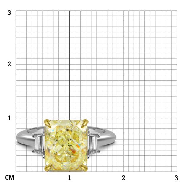 Помолвочное кольцо из белого золота с бриллиантами (059680)