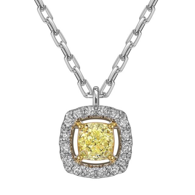 Колье из белого золота с бриллиантами (062833)