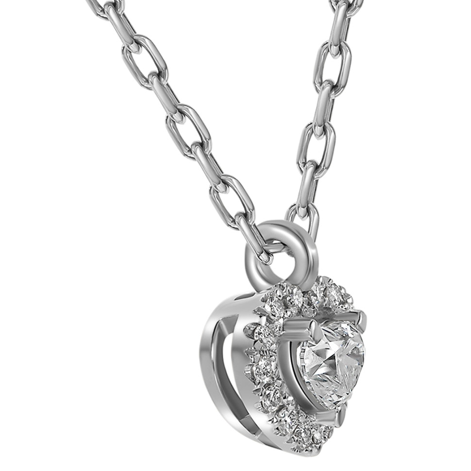 Колье из белого золота с бриллиантами 