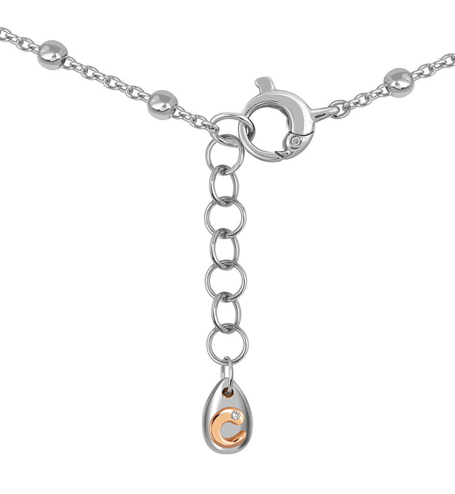 Колье из белого золота с бриллиантами 