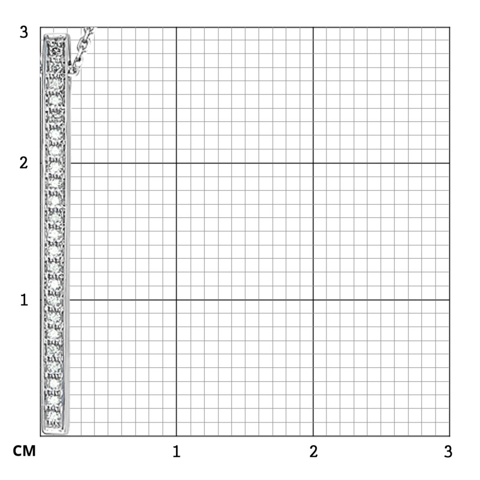 Колье из белого золота с бриллиантами (050901)