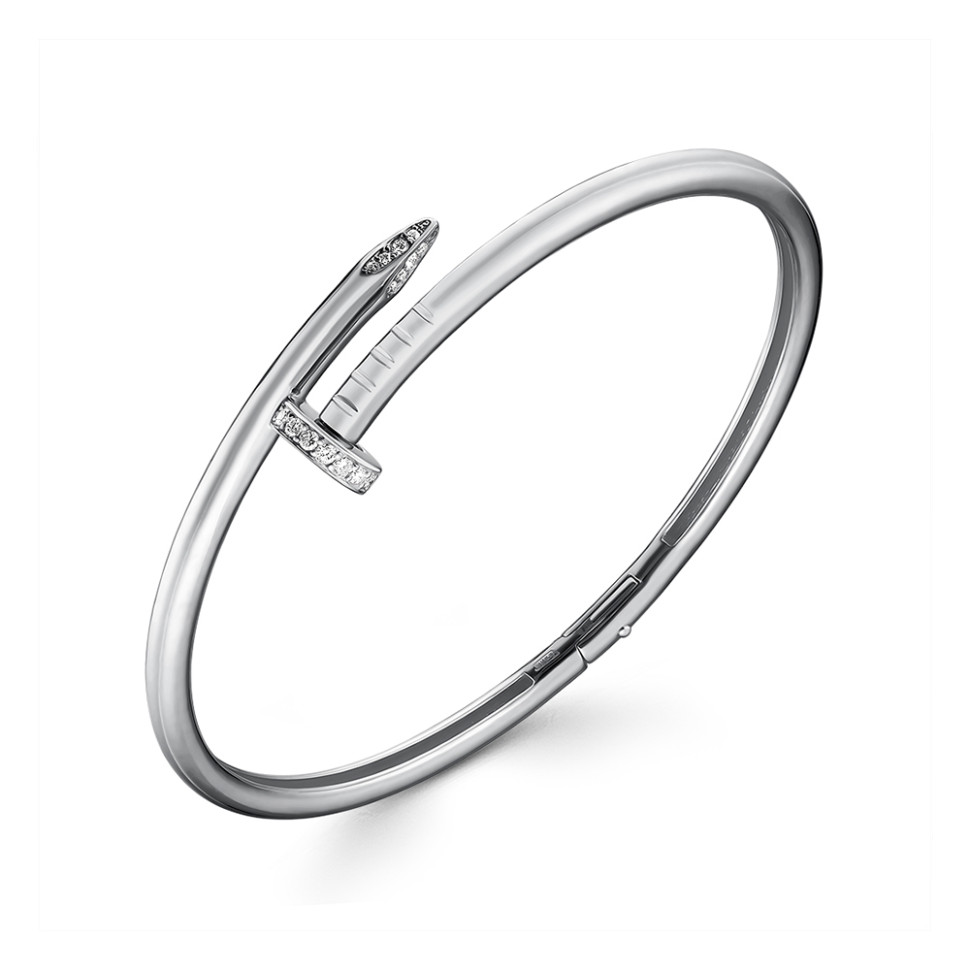 Браслет из белого золота с бриллиантами (059883)