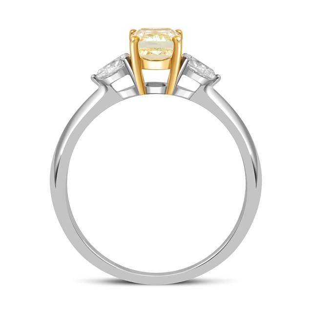 Помолвочное кольцо из белого золота с бриллиантами (051308)