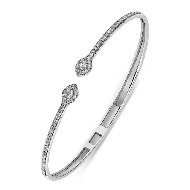 Браслет из белого золота с бриллиантами (059920)